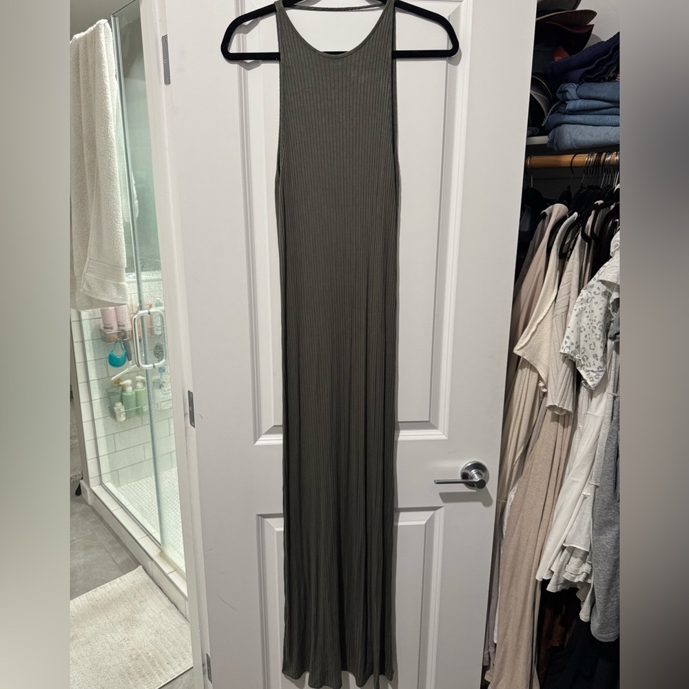 Soprano Green Ribbed  Dress